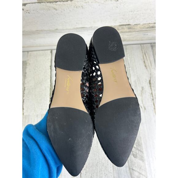 Trotters womens 7 1/2 black leather Edith Slip On Shoes flats new loafers - Picture 7 of 8